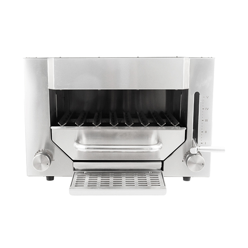 Máquina comercial de cozinha de grelha de contato de bife a gás natural/GLP de aço inoxidável
