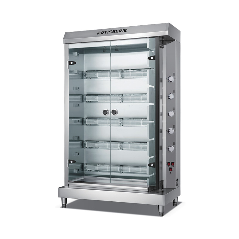 Máquina elétrica de espeto de frango para cozinha comercial de aço inoxidável