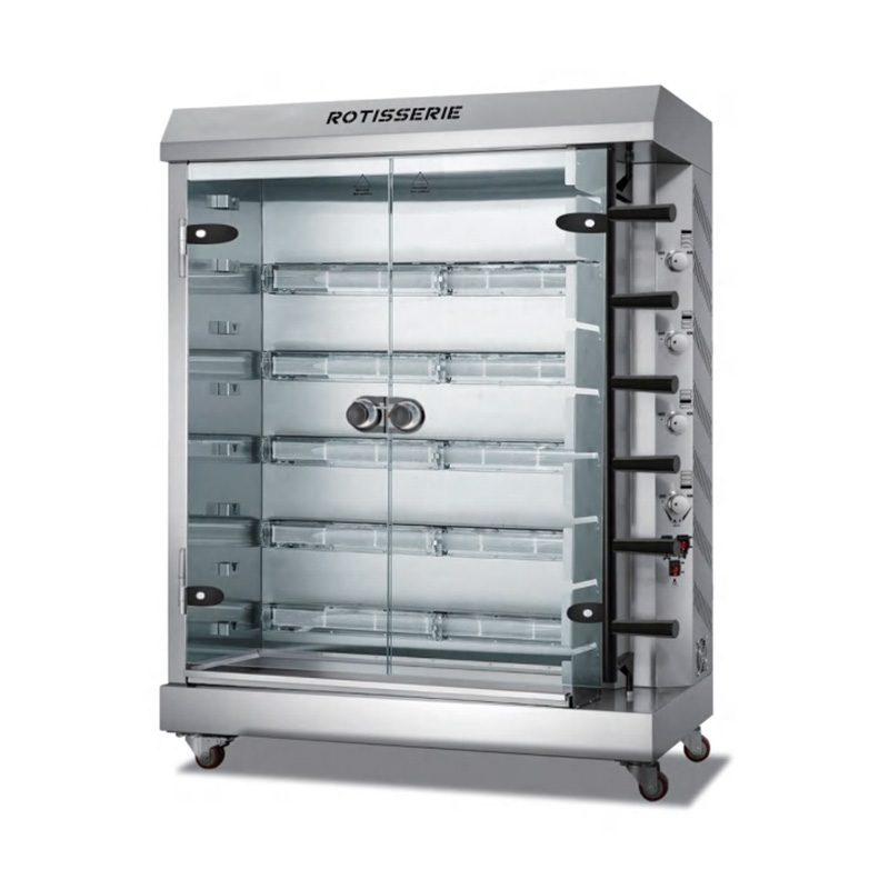 Máquina elétrica de espeto de frango para cozinha comercial de aço inoxidável