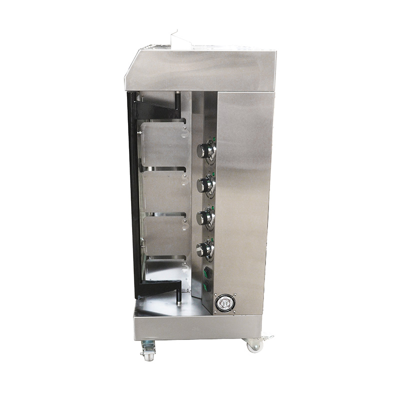 Máquina comercial de aço inoxidável para churrasco a gás natural/GLP para frango