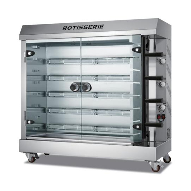 Máquina elétrica de espeto de frango para cozinha comercial de aço inoxidável
