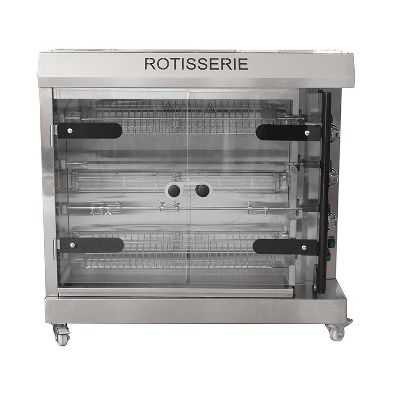 Máquina elétrica de espeto de frango para cozinha comercial de aço inoxidável