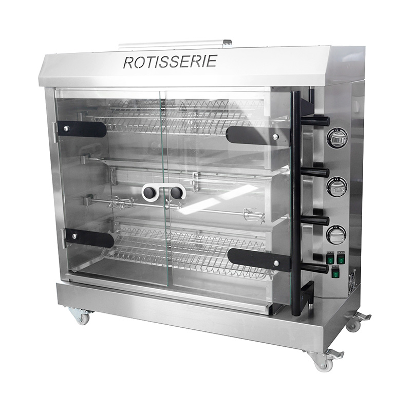Máquina comercial de aço inoxidável para churrasco a gás natural/GLP para frango