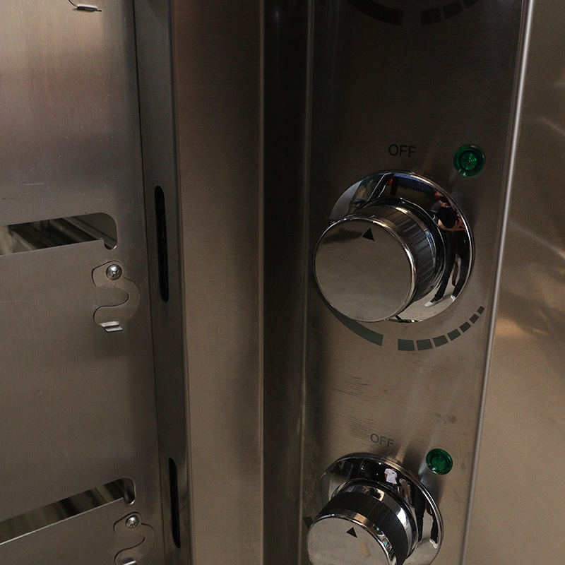 Máquina elétrica de espeto de frango para cozinha comercial de aço inoxidável
