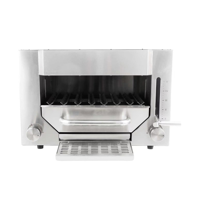 Máquina comercial de cozinha de grelha de contato de bife a gás natural/GLP de aço inoxidável