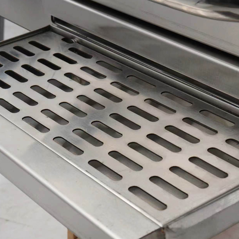 Máquina comercial de cozinha de grelha de contato de bife a gás natural/GLP de aço inoxidável