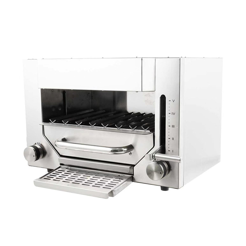 Máquina comercial de cozinha de grelha de contato de bife a gás natural/GLP de aço inoxidável