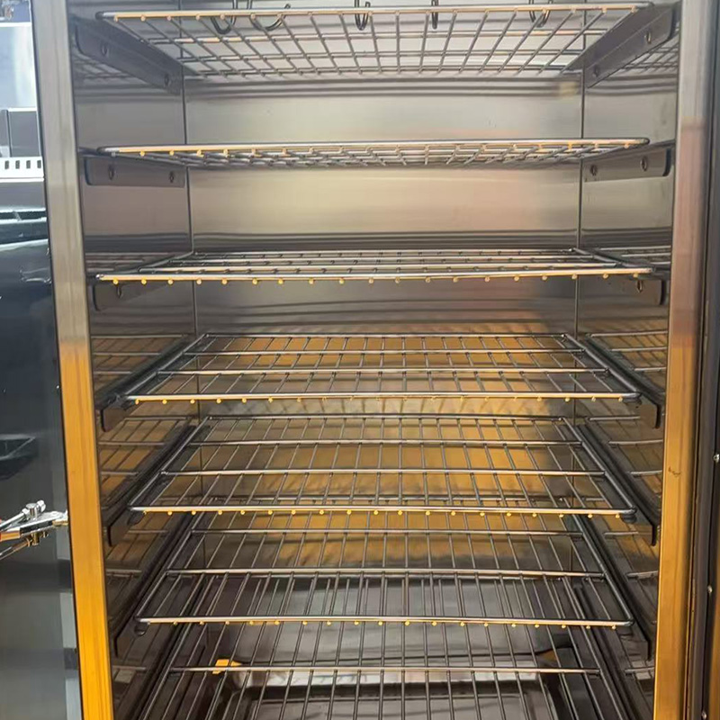 Forno de fumo de aço inoxidável resistente ao calor para processamento de alimentos em lote