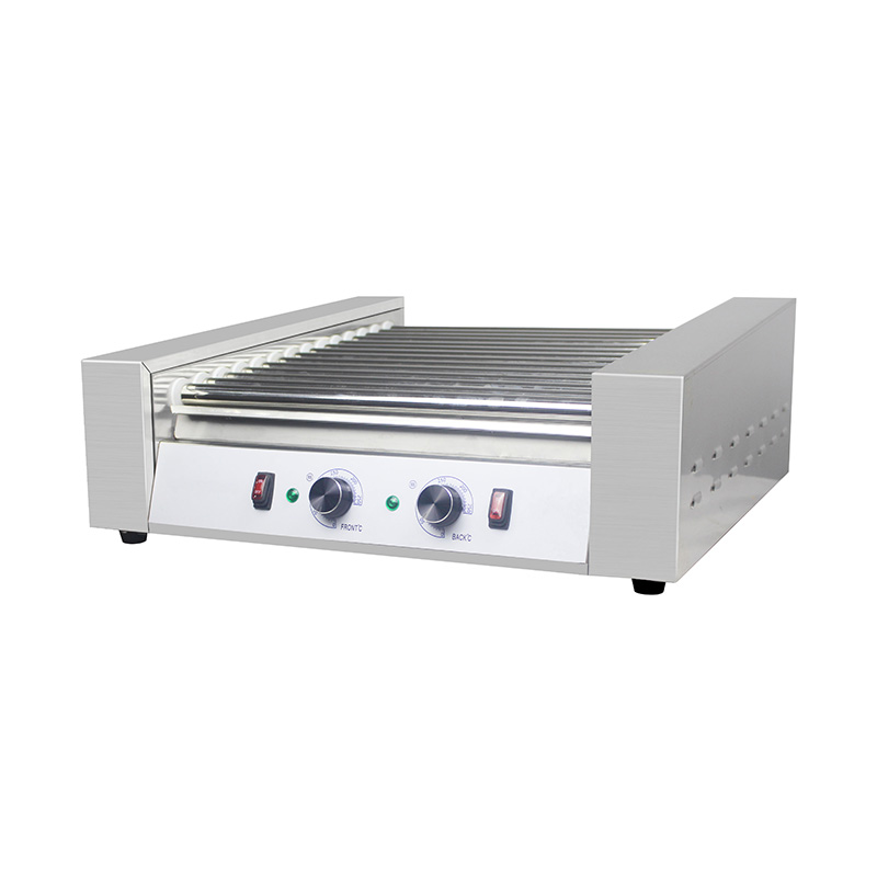 Máquina elétrica de grelhar rolo de cachorro-quente de aço inoxidável: cozimento eficiente para serviços de alimentação